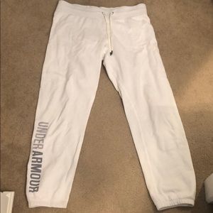 white under armour sweatpants
